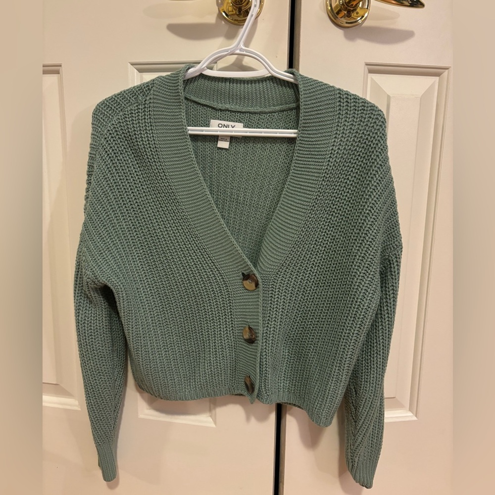 Oversized Mint green sweater.